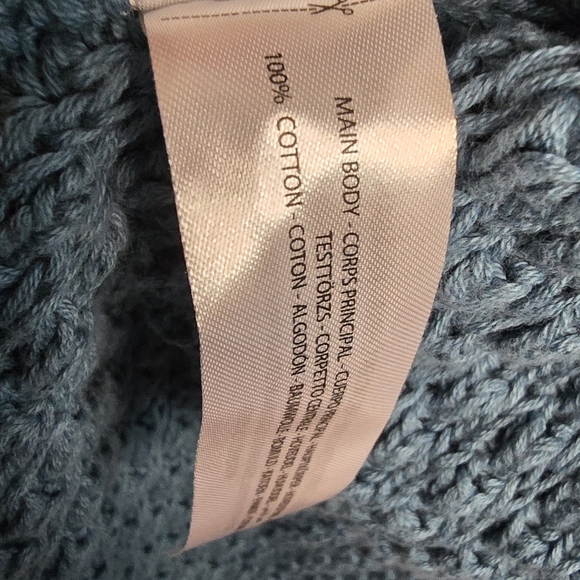 Ariat Women's Chuncky Knit Open Front Cardigan Size Large/XLarge Blue - Picture 5 of 5